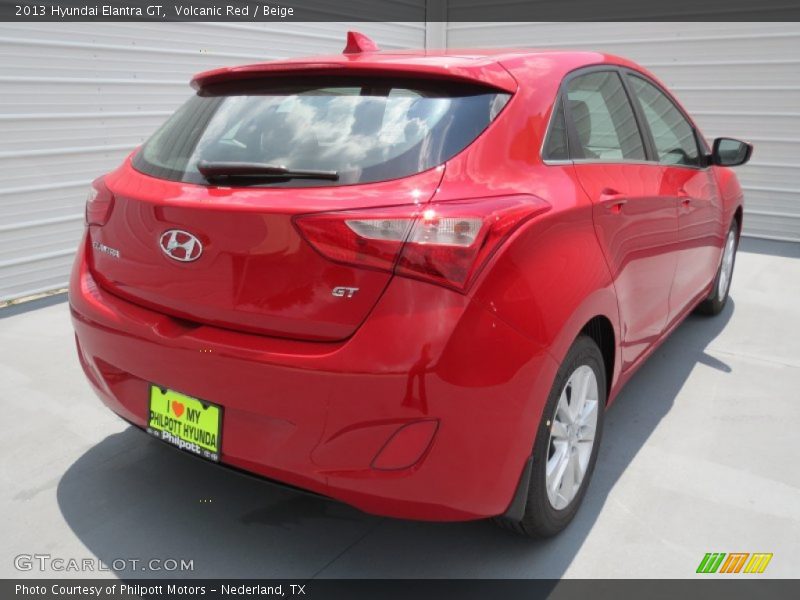 Volcanic Red / Beige 2013 Hyundai Elantra GT