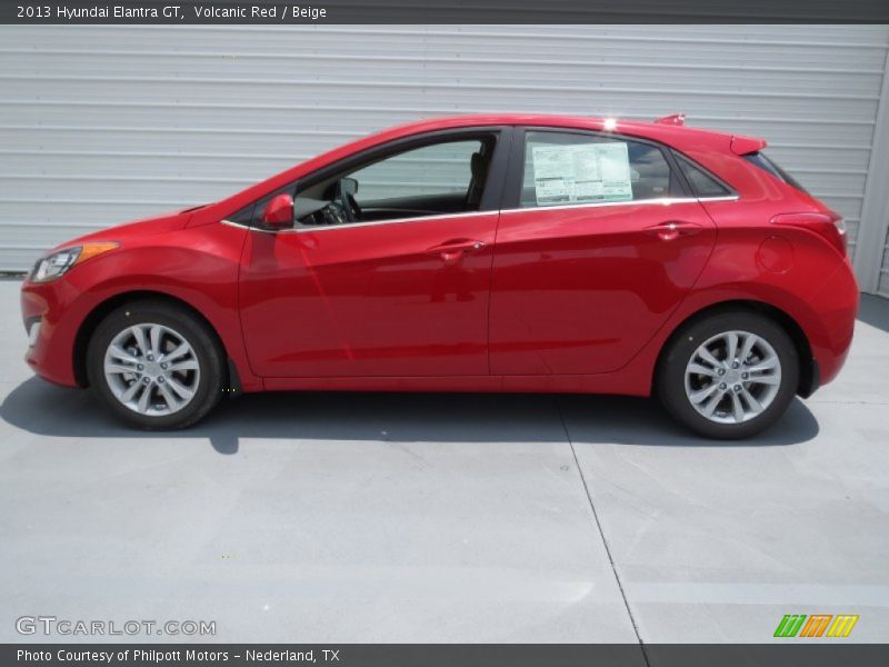 Volcanic Red / Beige 2013 Hyundai Elantra GT