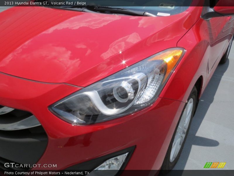 Volcanic Red / Beige 2013 Hyundai Elantra GT