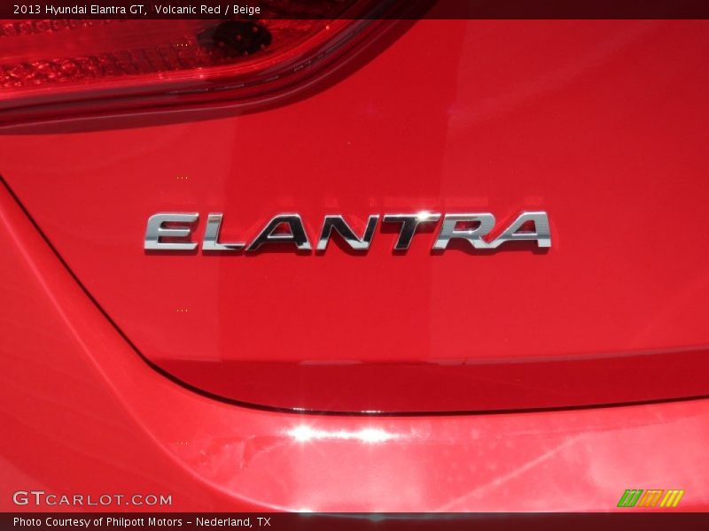 Volcanic Red / Beige 2013 Hyundai Elantra GT