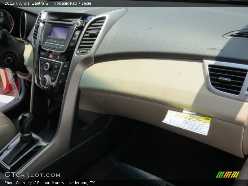 Volcanic Red / Beige 2013 Hyundai Elantra GT