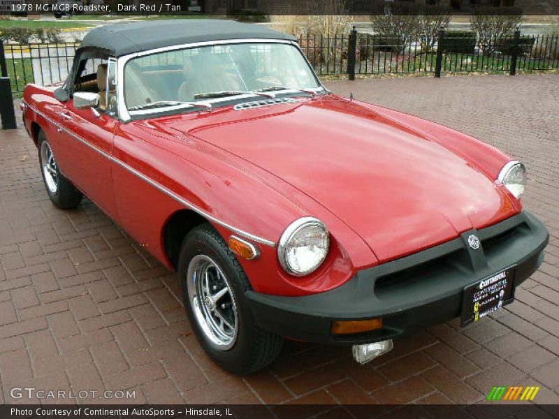 Front 3/4 View of 1978 MGB Roadster 