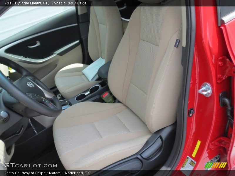 Volcanic Red / Beige 2013 Hyundai Elantra GT