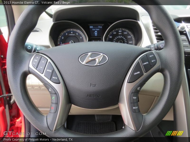 Volcanic Red / Beige 2013 Hyundai Elantra GT