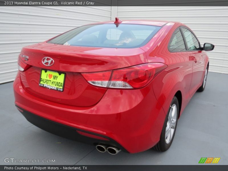 Volcanic Red / Gray 2013 Hyundai Elantra Coupe GS