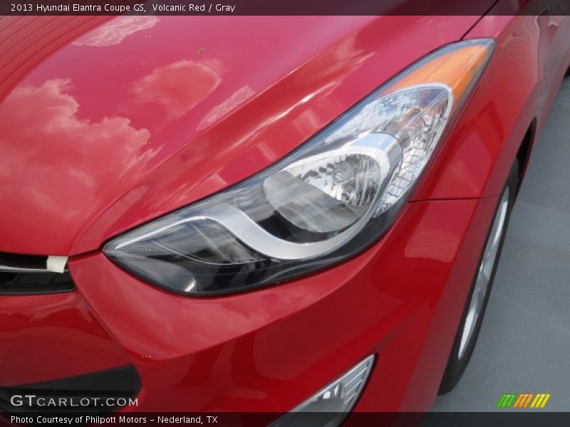 Volcanic Red / Gray 2013 Hyundai Elantra Coupe GS