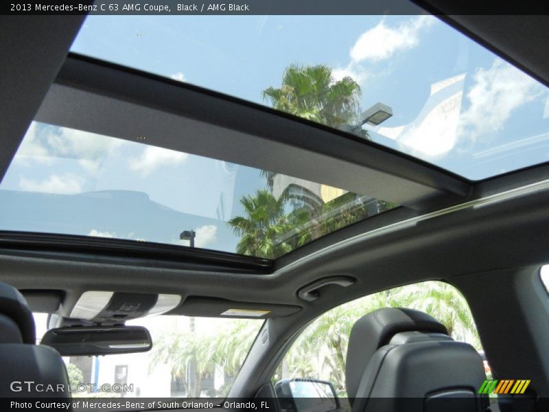 Sunroof of 2013 C 63 AMG Coupe