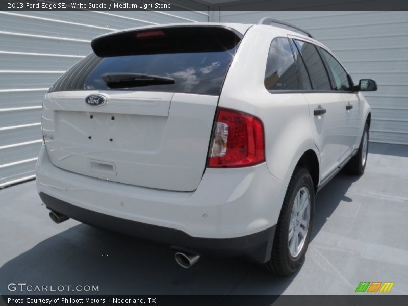 White Suede / Medium Light Stone 2013 Ford Edge SE