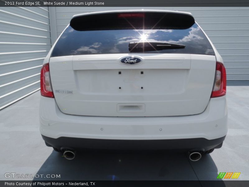 White Suede / Medium Light Stone 2013 Ford Edge SE