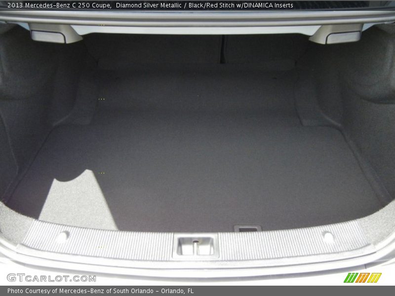 Diamond Silver Metallic / Black/Red Stitch w/DINAMICA Inserts 2013 Mercedes-Benz C 250 Coupe