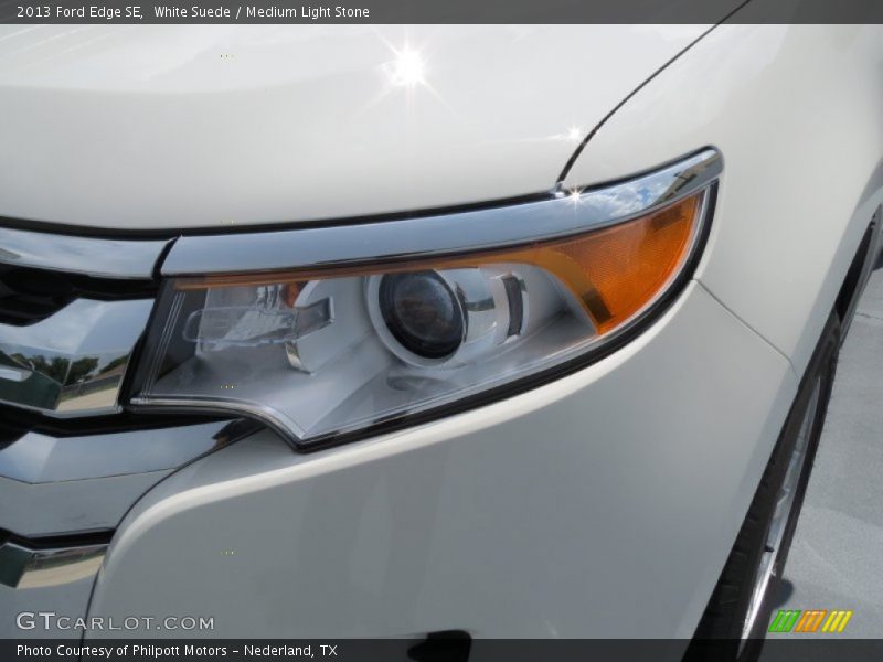 White Suede / Medium Light Stone 2013 Ford Edge SE