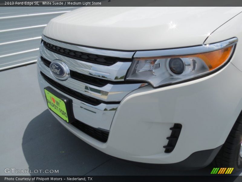 White Suede / Medium Light Stone 2013 Ford Edge SE