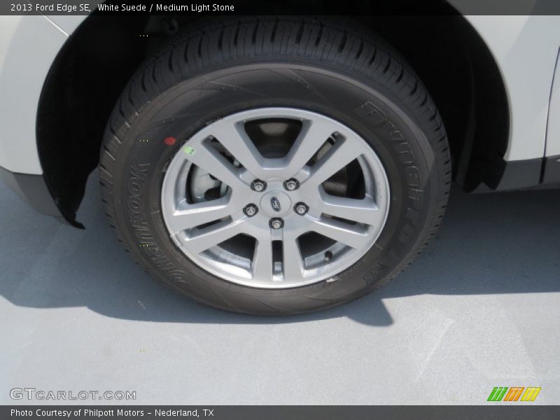 White Suede / Medium Light Stone 2013 Ford Edge SE