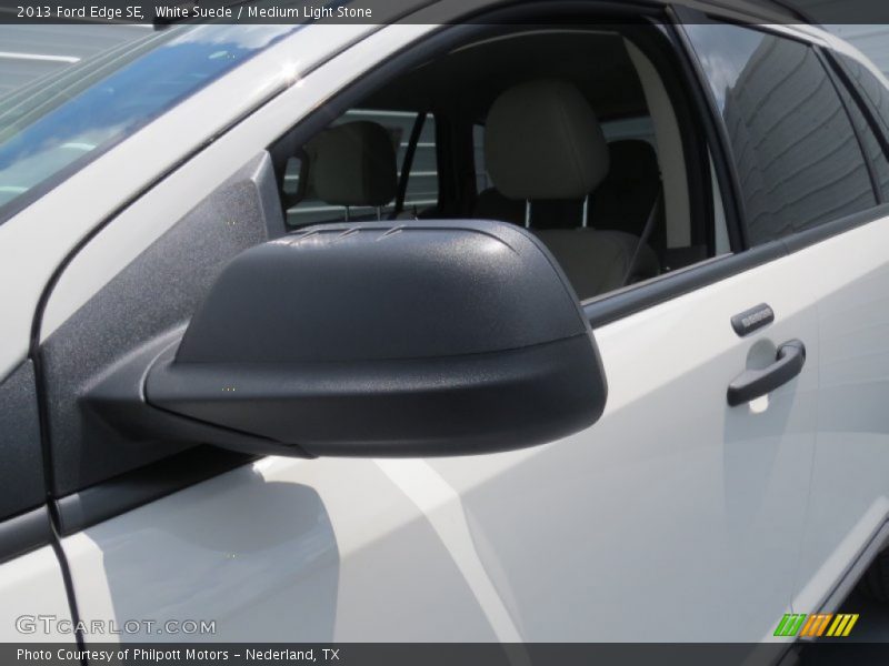 White Suede / Medium Light Stone 2013 Ford Edge SE
