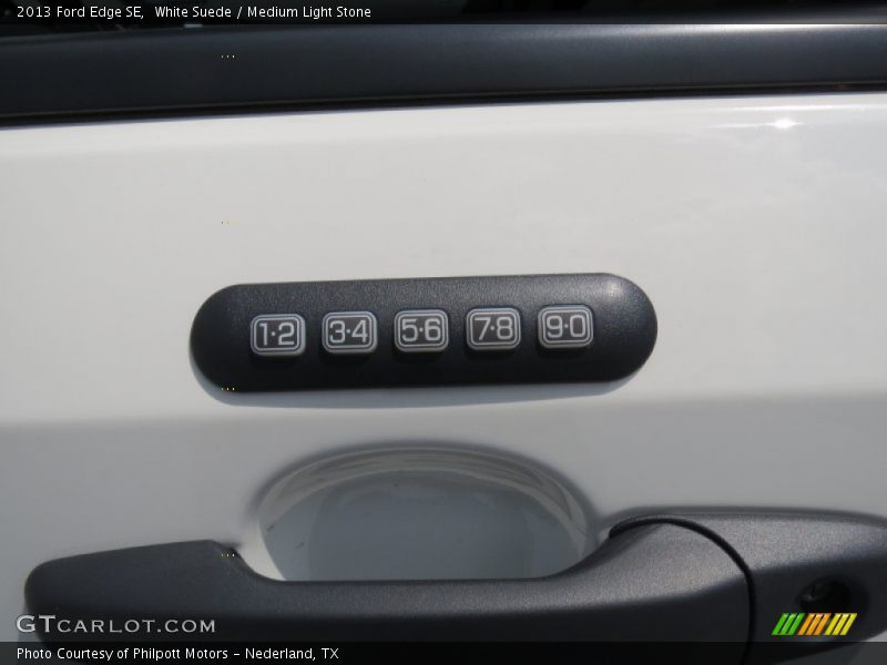White Suede / Medium Light Stone 2013 Ford Edge SE