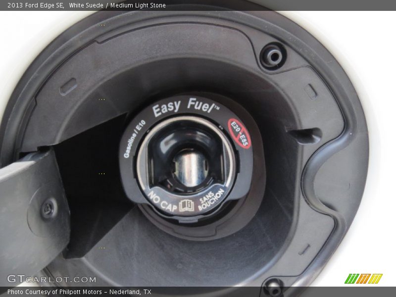 White Suede / Medium Light Stone 2013 Ford Edge SE