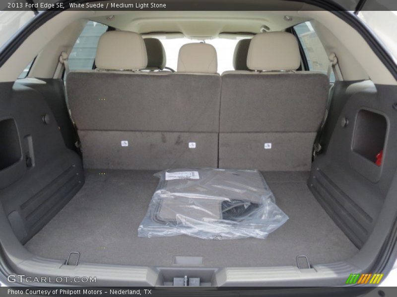White Suede / Medium Light Stone 2013 Ford Edge SE