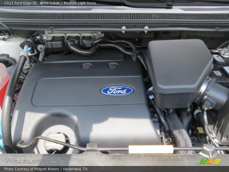 White Suede / Medium Light Stone 2013 Ford Edge SE