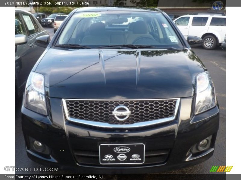 Super Black / Beige 2010 Nissan Sentra 2.0 SR