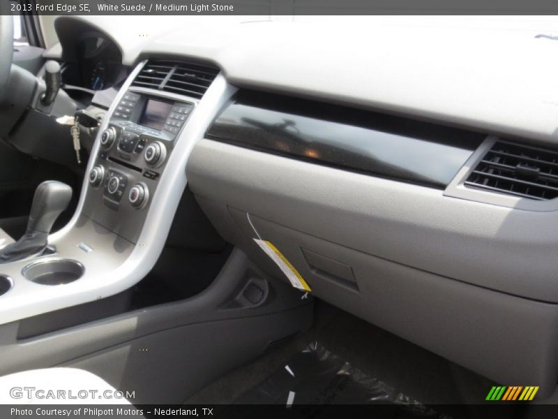 White Suede / Medium Light Stone 2013 Ford Edge SE