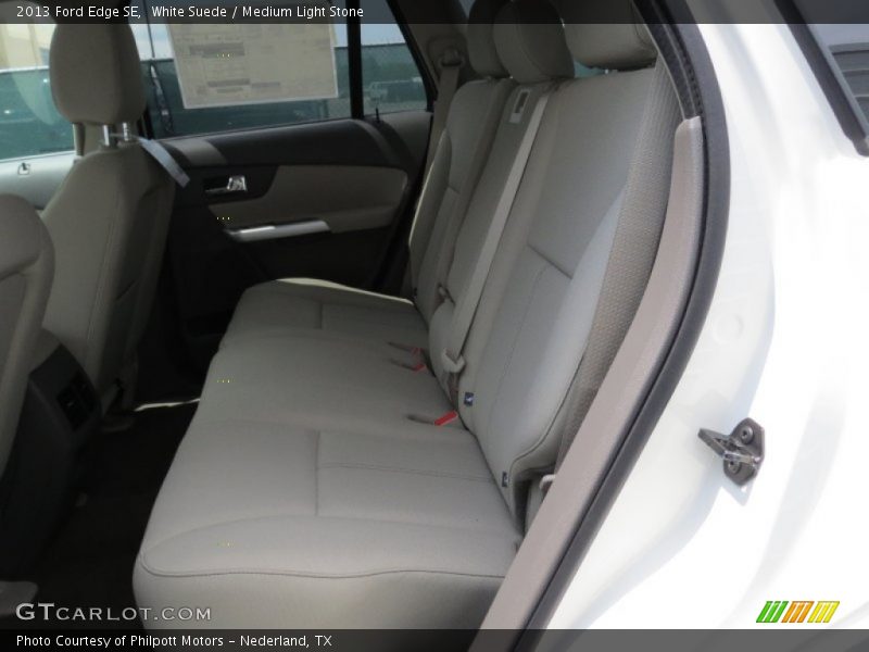 White Suede / Medium Light Stone 2013 Ford Edge SE