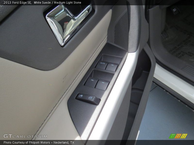 White Suede / Medium Light Stone 2013 Ford Edge SE