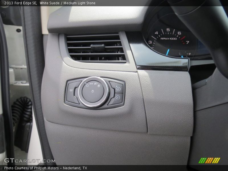 White Suede / Medium Light Stone 2013 Ford Edge SE