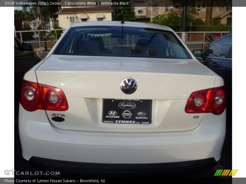 Campanella White / Anthracite Black 2008 Volkswagen Jetta S Sedan