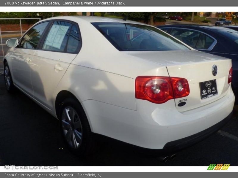 Campanella White / Anthracite Black 2008 Volkswagen Jetta S Sedan