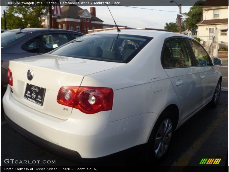 Campanella White / Anthracite Black 2008 Volkswagen Jetta S Sedan