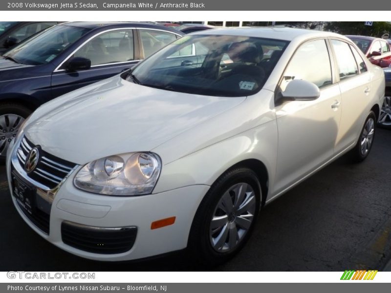 Campanella White / Anthracite Black 2008 Volkswagen Jetta S Sedan