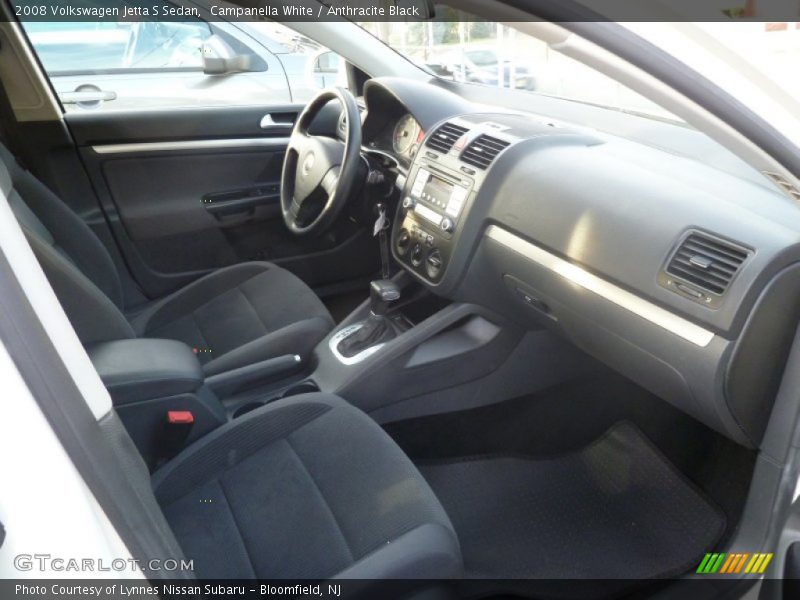 Campanella White / Anthracite Black 2008 Volkswagen Jetta S Sedan