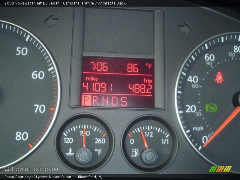 Campanella White / Anthracite Black 2008 Volkswagen Jetta S Sedan