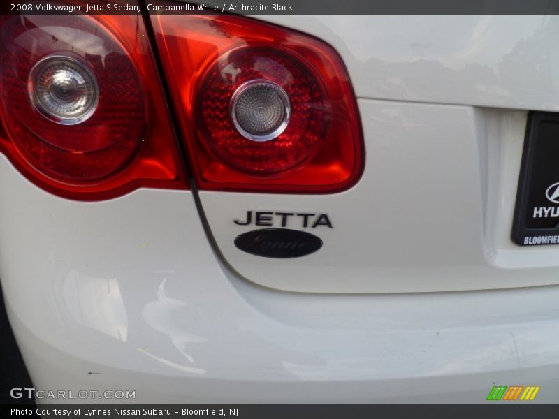 Campanella White / Anthracite Black 2008 Volkswagen Jetta S Sedan