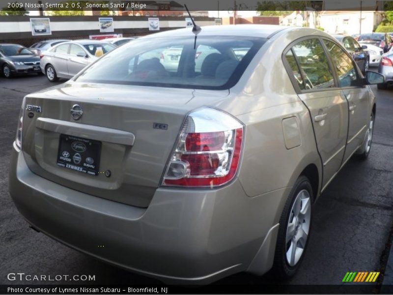 Sonoran Sand / Beige 2009 Nissan Sentra 2.0 S