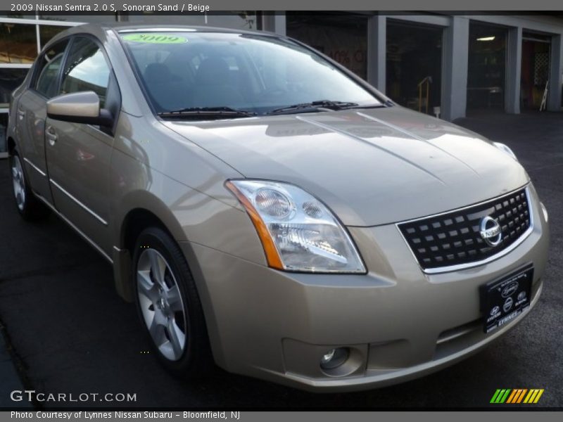 Sonoran Sand / Beige 2009 Nissan Sentra 2.0 S