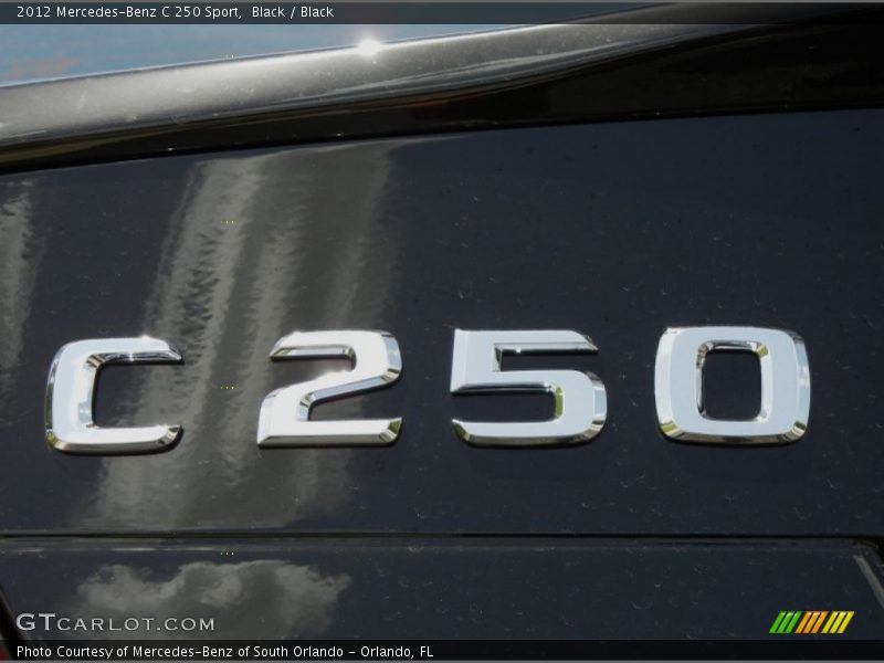 Black / Black 2012 Mercedes-Benz C 250 Sport