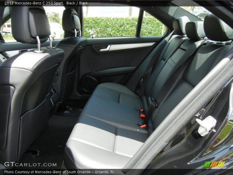 Black / Black 2012 Mercedes-Benz C 250 Sport