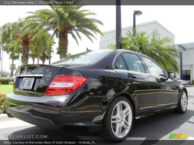 Black / Black 2012 Mercedes-Benz C 250 Sport