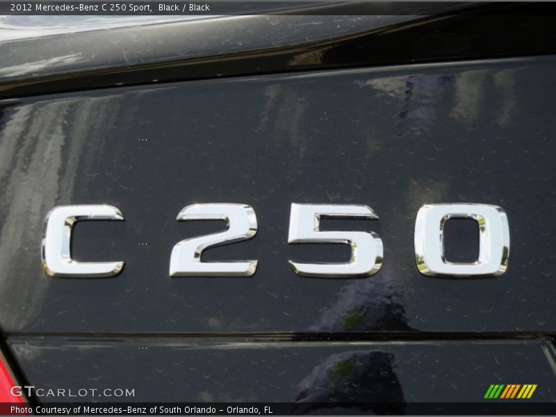 Black / Black 2012 Mercedes-Benz C 250 Sport
