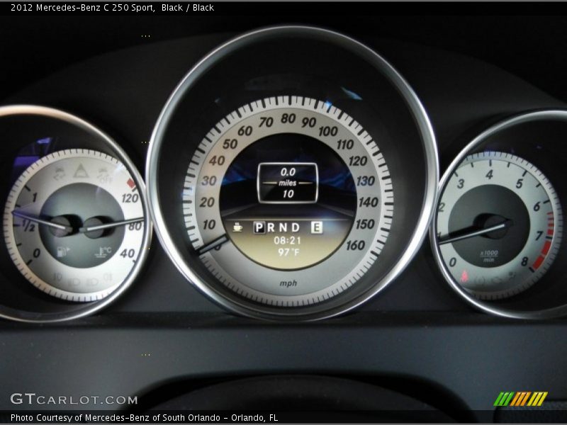 Black / Black 2012 Mercedes-Benz C 250 Sport