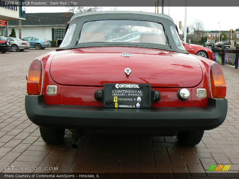 Dark Red / Tan 1978 MG MGB Roadster