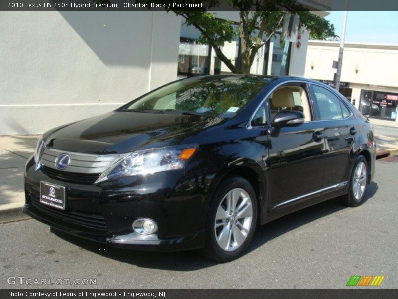 Obsidian Black / Parchment 2010 Lexus HS 250h Hybrid Premium