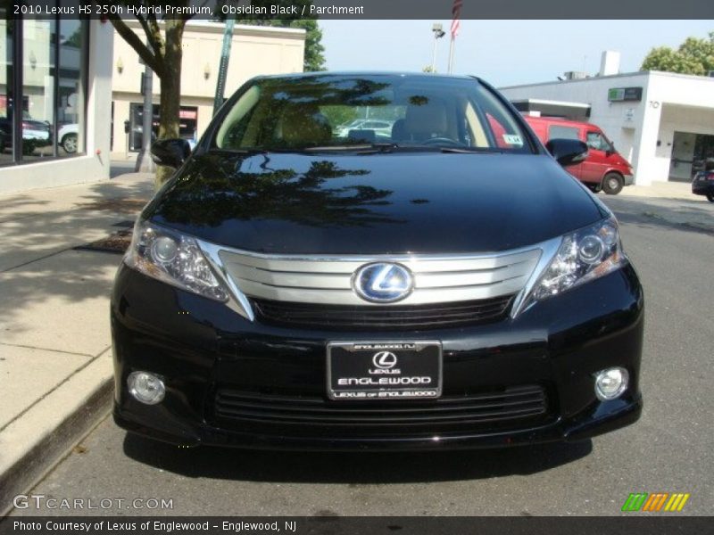 Obsidian Black / Parchment 2010 Lexus HS 250h Hybrid Premium