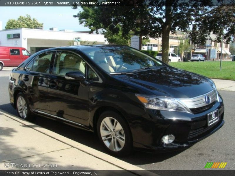 Obsidian Black / Parchment 2010 Lexus HS 250h Hybrid Premium