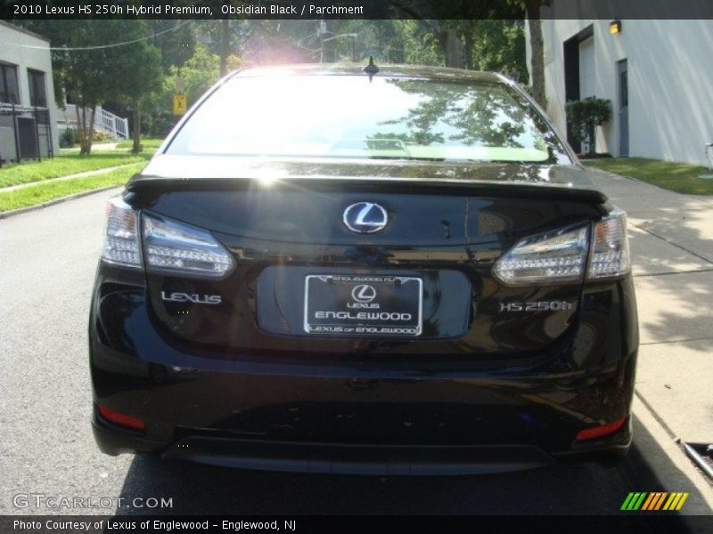 Obsidian Black / Parchment 2010 Lexus HS 250h Hybrid Premium
