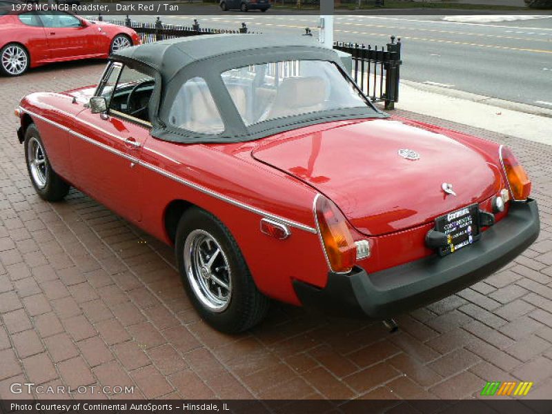 Dark Red / Tan 1978 MG MGB Roadster