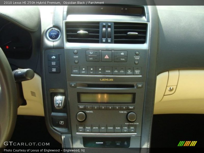 Obsidian Black / Parchment 2010 Lexus HS 250h Hybrid Premium