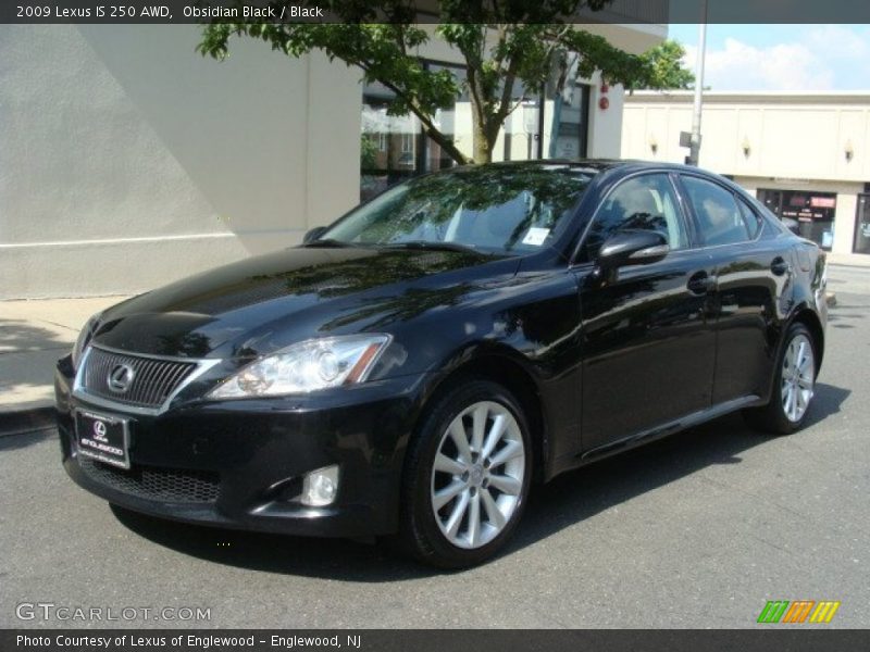 Obsidian Black / Black 2009 Lexus IS 250 AWD