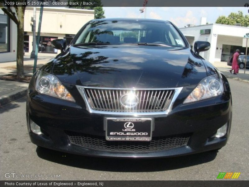 Obsidian Black / Black 2009 Lexus IS 250 AWD